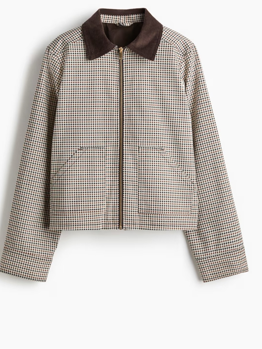 Divided Bomber Jacket - Women's Twill jacket with corduroy collar